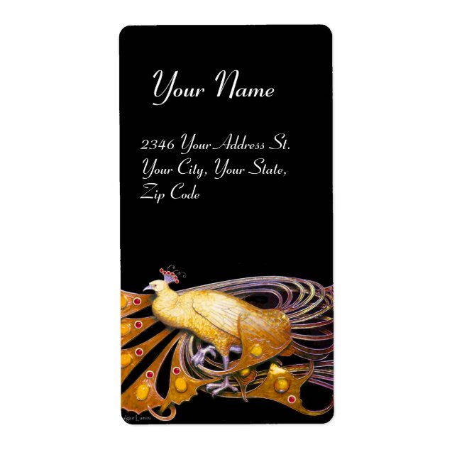 ÉLÉGANT CACHET EN JAUNE ET NOIR (Devant)