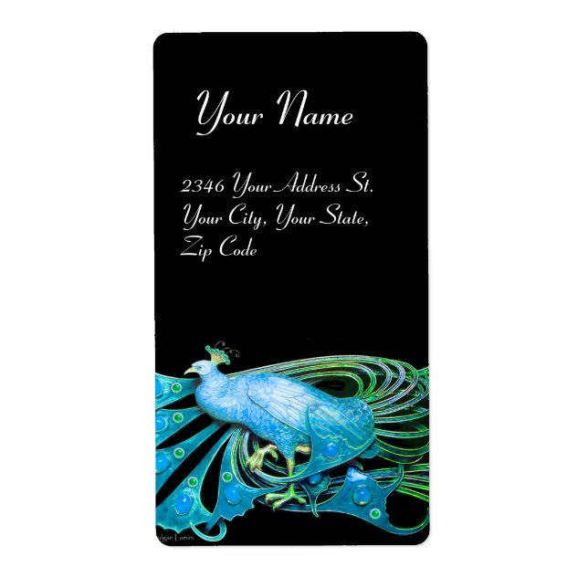 ÉLÉGANT CACHET EN TURQUASE BLEUE ET NOIR (Devant)