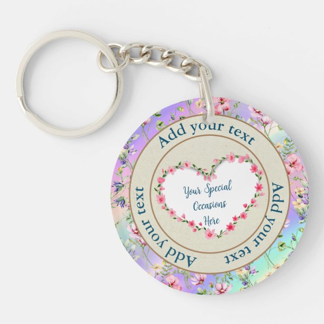 Elégant cadre de coeur floral : pour chaque occasi (Devant)