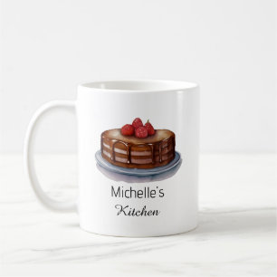 Elegant Cake Baker Pastry Chef Personalized Coffee Mug