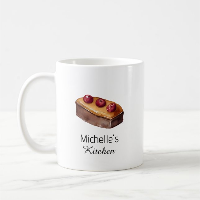 Elegant Cake Baker Pastry Chef Personalized Coffee Mug (Left)