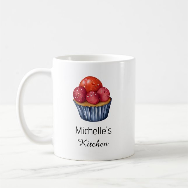 Elegant Cake Baker Pastry Chef Personalized Coffee Mug (Left)