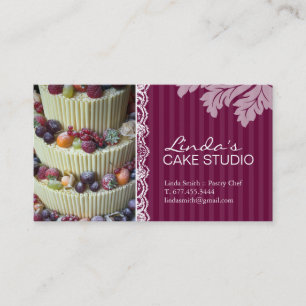 ELEGANT CAKE   BAKERY BUSINESS CARD