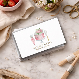 Elegant Cake Bakery  Business Card