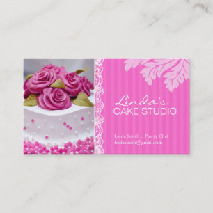 ELEGANT CAKE   BAKERY BUSINESS CARD