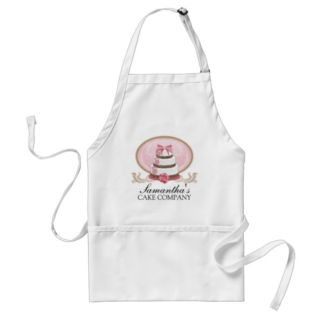 Elegant Cake Bakery Personalized Standard Apron (Front)