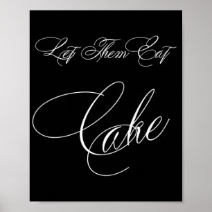 Elegant Cake White Calligraphy Chic Table Sign