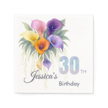 Elegant Calla Lily 30th Birthday Milestone