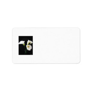 Elegant Calla Lily Flowers 12 Label