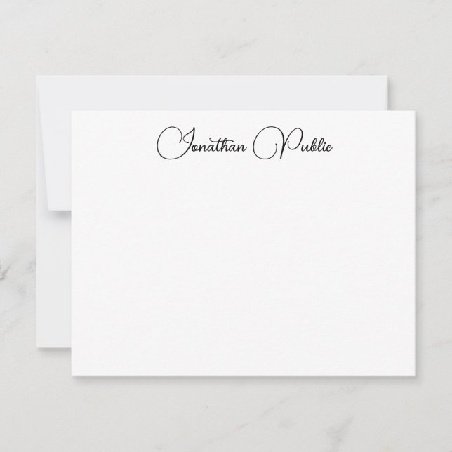 Elegant Calligraphed Name Trendy Script Template (Front)