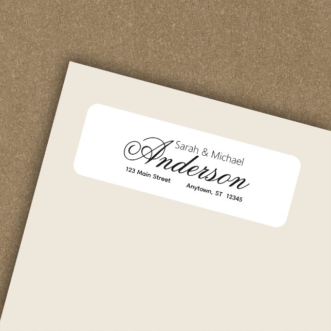 Elegant Calligraphic Script Return Address (Creator Uploaded)