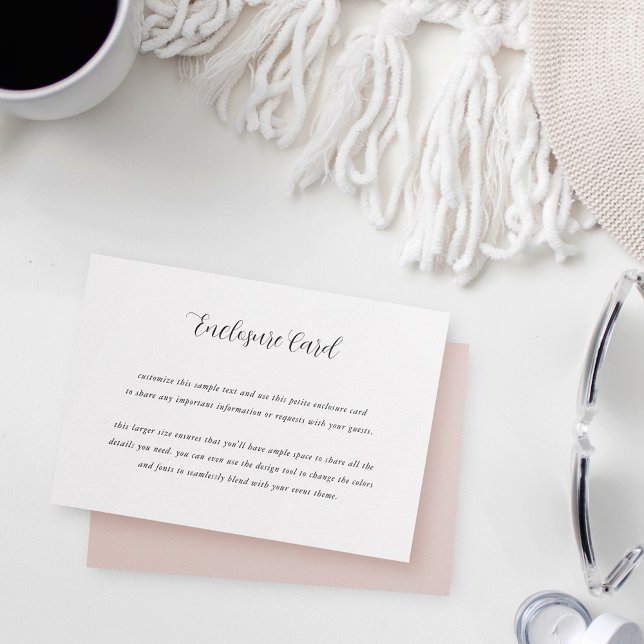 Elegant Calligraphy All Purpose Customizable Enclosure Card (Creator Uploaded)