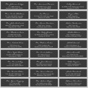 Elegant Calligraphy Black and White Wedding Guest 