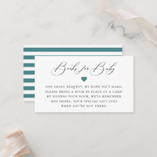 Elegant Calligraphy Book Request Enclosure Card