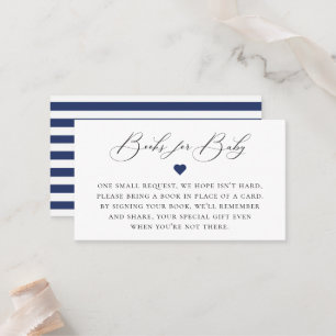 Elegant Calligraphy Book Request Enclosure Card