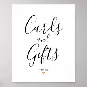 Elegant Calligraphy Cards and Gifts Sign