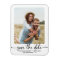 Elegant Calligraphy Couple Photo Save The Date 