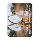 Elegant Calligraphy Couple Photo Save The Date