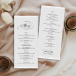 Elegant calligraphy double sided wedding menu<br><div class="desc">Elegant calligraphy double sided wedding menu Elevate your dining experience with our exquisite double-sided wedding menu, a masterpiece of sophistication and taste. The front, adorned with enchanting calligraphy, introduces a culinary journey that reflects the elegance of the couple's special day. The elegant typography, a dance of ink on paper, whispers...</div>