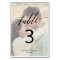 Elegant Calligraphy | Faded Photo Table Number
