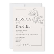 Elegant Calligraphy Floral Script Wedding 
