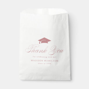 Elegant Calligraphy Graduation Thank You Favour Bag
