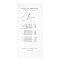 Elegant Calligraphy Hair Salon Price List Service
