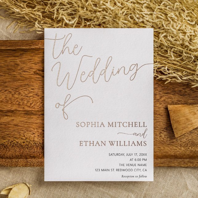 Elegant Calligraphy Minimalist White Wedding (Creator Uploaded)