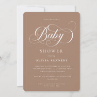Elegant Calligraphy Modern Script Mocha
