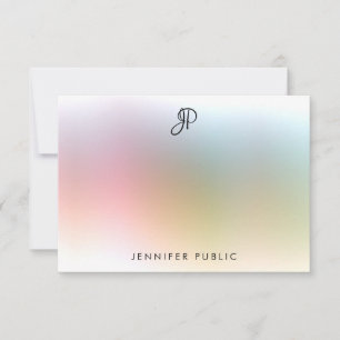 Elegant Calligraphy Monogram Colourful Template