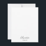 Elegant Calligraphy Name Minimal  Card<br><div class="desc">Elegant Calligraphy Name Minimal</div>