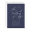 Elegant Calligraphy | Navy Blue Wedding