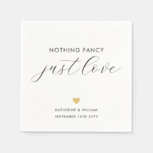 Elegant Calligraphy Nothing Fancy Just Love 