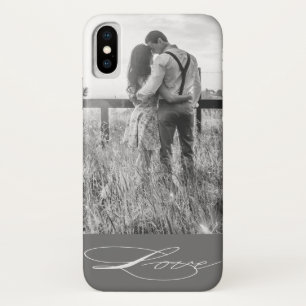 Elegant Calligraphy Photo iPhone case