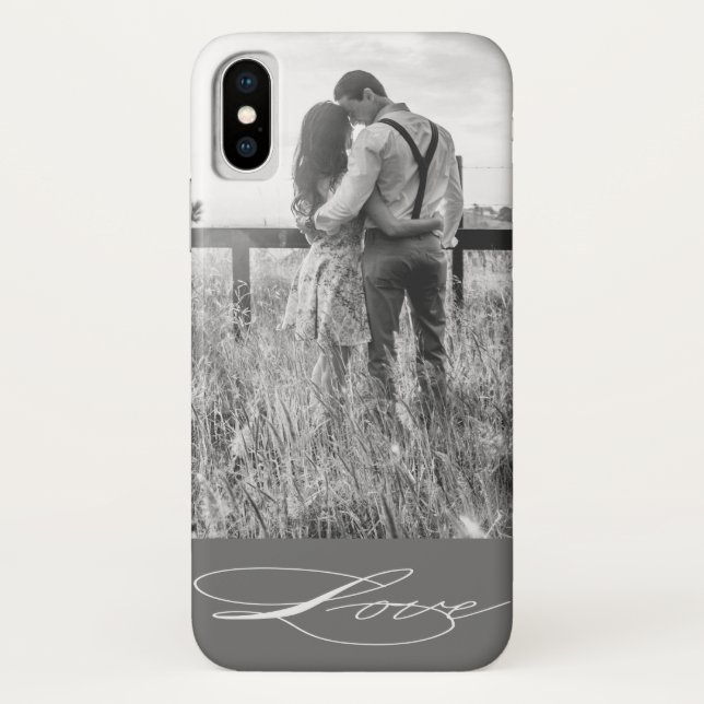 Elegant Calligraphy | Photo iPhone  case (Back)