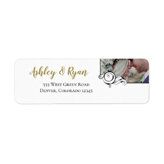 Elegant Calligraphy Photo Mariage Adresse