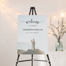 Elegant Calligraphy Photo Wedding Welcome