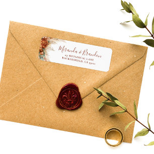 Elegant Calligraphy Romantic Floral Boho Wedding