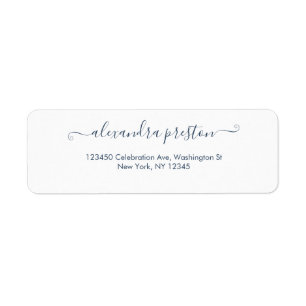 Elegant Calligraphy Script Address Label