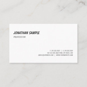 Elegant Calligraphy Script Font Sleek Template Top Business Card