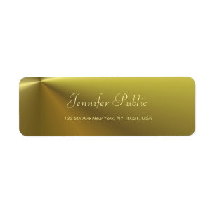 Elegant Calligraphy Script Modern Metallic Gold