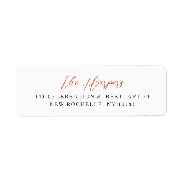 Elegant Calligraphy Script Personalized Name Red (Front)