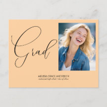 Elegant Calligraphy Script Photo Graduation