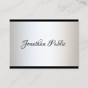 Elegant Calligraphy Script Simple Trendy Template Business Card