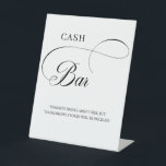 Elegant Calligraphy Script Wedding Cash Bar Sign<br><div class="desc">Modern and elegant design printed Calligraphy Script Wedding Cash Bar Sign that can be customized with your text. Please click the "Customize it" button and use our design tool to modify this template. Check out the Graphic Art Design store for other products that match this design!</div>