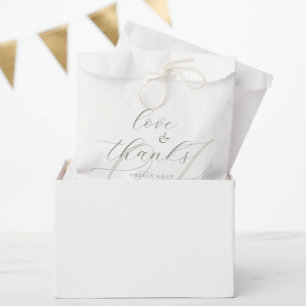 Elegant Calligraphy Script Wedding Favour Bag