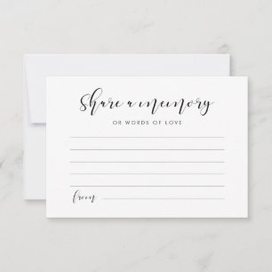 Elegant calligraphy Share a memory Card