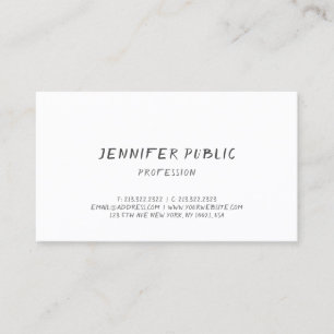 Elegant Calligraphy Simple Professional Template Business Card