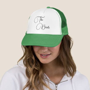 Elegant Calligraphy The Bride Bridal Trucker Hat