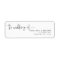 Elegant Calligraphy the wedding of Return Address 